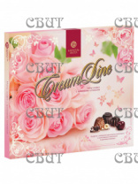 Карусель вкуса CreamLine 340г/10шт Розовые розы с крем.начинками с шок,вишн,орех вкусами СПЕЦЦЕНА