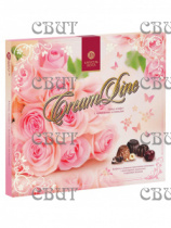 Карусель вкуса CreamLine 340г/10шт Розовые розы с крем.начинками с шок,вишн,орех вкусами СПЕЦЦЕНА