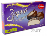 Зефир Сладиал на агаре в глазури 170г/18шт СПЕЦЦЕНА 206 