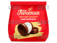 Печенин сэндвич со сливочным кремом в глазури 180г/6шт 352