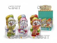 фигура из молочного шоколада Снеговик 50г*12шт 1757-12