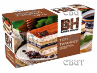 Торт бисквитный Baker Hause Тирамису 350г/8шт  