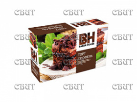 Торт бисквитный Baker Hause Трюфель 350г/8шт  