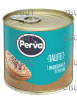 Паштет печеночный с индюшиной печенью 250г*15шт Perva  ключ