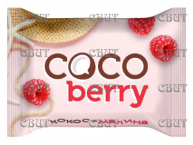 Конфеты Cocoberry с кокосовой стружкой и малиной 1кг/6шт  124П 