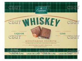 Набор конфет LIQUOR LINE со вкусом WHISKEY 130гр/10шт 4786