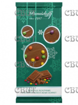 НГ шоколад молочный ШАРЫ с ассорти жевательных конфет 90г*15шт