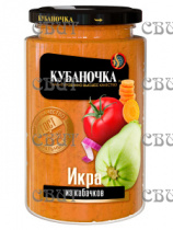 Икра из кабачков Кубаночка Гост 360г/12шт ст/б СПЕЦЦЕНА