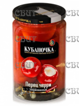 Перец Черри острый маринованный с маслом Кубаночка 360г/6шт ст/б   