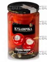 Перец Черри острый маринованный с маслом Кубаночка 360г/6шт ст/б   