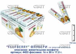жев.конфета Флуфбери(Flufberry) со вкусом ананаса 17г*30шт*16бл 4423