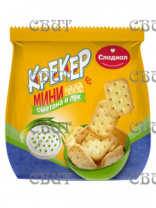 Крекер Сладиал мини со вкусом сметаны и лука 150г/12шт 033