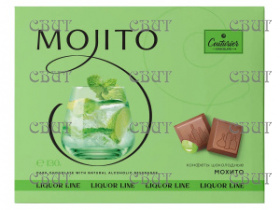 Набор конфет LIQUOR LINE со вкусом МОХИТО 130гр/10шт 4787