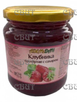 Клубника протерная с сахаром 550г*12шт