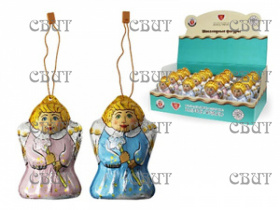 фигура из молочного шоколада на нитке Ангел 40г*16шт 2952