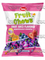 жев.конфета Fruit Chews Yakar ассорти пакет 500г*12шт