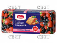 Крекер с начинкой С ягодным джемом 260г*24шт  38112