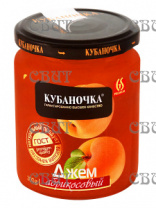 джем Абрикосовый Кубаночка Гост 300г/12шт ст/б