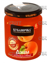 джем Абрикосовый Кубаночка Гост 300г/12шт ст/б