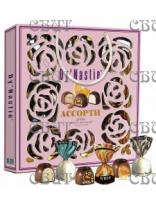 DY'NASTIE СУМОЧКА УЗОР Конфеты шоколадные Ассорти ROSE 170г/5шт