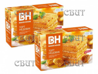 Торт бисквитный Baker Hause Медовик  350г/8шт   