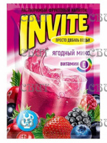 напиток растворимый9г INVITE Ягодный микс 9г*24шт*8бл
