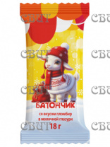 НГ Батончик с начинкой пломбир в мол глазури 18г*30шт*12бл 