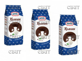 Колечки с молочным кремом Kovis 240г/6шт (10%)  
