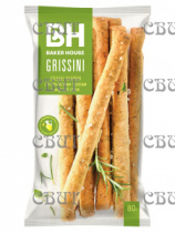 Хлебные палочки GRISSINI 80г*15шт итальянские травы