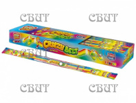 мармелад в кислой обсыпке CrazyGummy CrazyBelt (кислый ремешок 59см) тутти-фрутти 15г*54шт*12бл