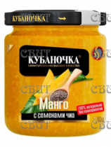 Манго с семенами чиа ДЕСЕРТ фруктовый Кубаночка 280г/6шт ст/б