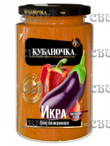 Икра баклажанная Кубаночка Гост 360г/12шт ст/б 