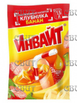 напиток растворимый12г Инвайт Клубника-Банан 12г*24шт*6бл