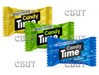 Мини-карамель Candy time леденцовая Микс (дв мята, лед лимон, мороз яблоко) 1кг*3шт 743 