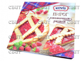 Пирог песочный Kovis с земляничным джемом 430г*6шт