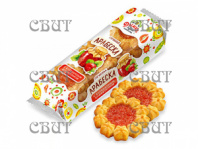 Арабеска с клубничным конфитюром 200г*28шт С-98