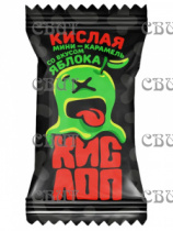 Мини-карамель леденцовая Кислоп с нач.со вкусом яблока 1кг*3шт 444 СПЕЦЦЕНА