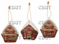 фигура из молочного шоколада на нитке Пряничный домик 50г*12шт 6066