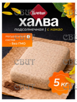 Халва Подсолнечная с какао 5кг Тимоша ХЛ035