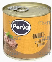 Паштет с куриной печенью 250г*15шт Perva ключ