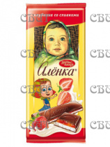 Аленка с начинкой клубника со сливками 87г/10шт СПЕЦЦЕНА