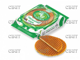 Вафли Веселая телочка сметанный крем 150г*24шт В-65
