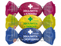 Карамель Sla Sti микс (эвкалипта-клюква, эвкалипт-черн.смор, эвкалипт-лимон) 1кг*5шт 140