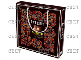 DY'NASTIE СУМОЧКА УЗОР Конфеты шоколадные Ассорти с орехами CLASSIC 170г/5шт