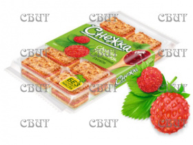 Сдобные палочки  Снежка с земляничным джемом 308г*11шт (22%)