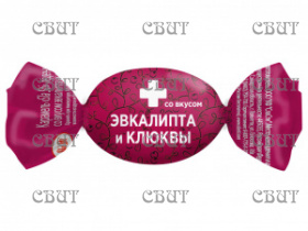 Карамель Sla Sti со вкусом эвкалипта и клюквы 1кг*5шт 391