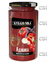 Аджика армянская Кубаночка 500г/12шт ст/б