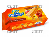 Вафли Сладонеж с вареной сгущенкой 170г/24шт ТМ06