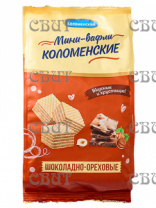 Шоколадно-ореховые мини вафли 200г/12шт 92014