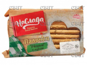 Палочки Ржаные с луком 150г/6шт  802